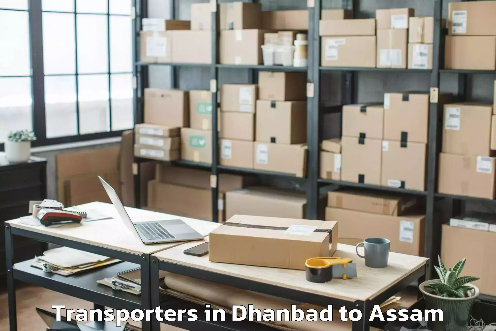 Hassle-Free Dhanbad to Umrangso Transporters